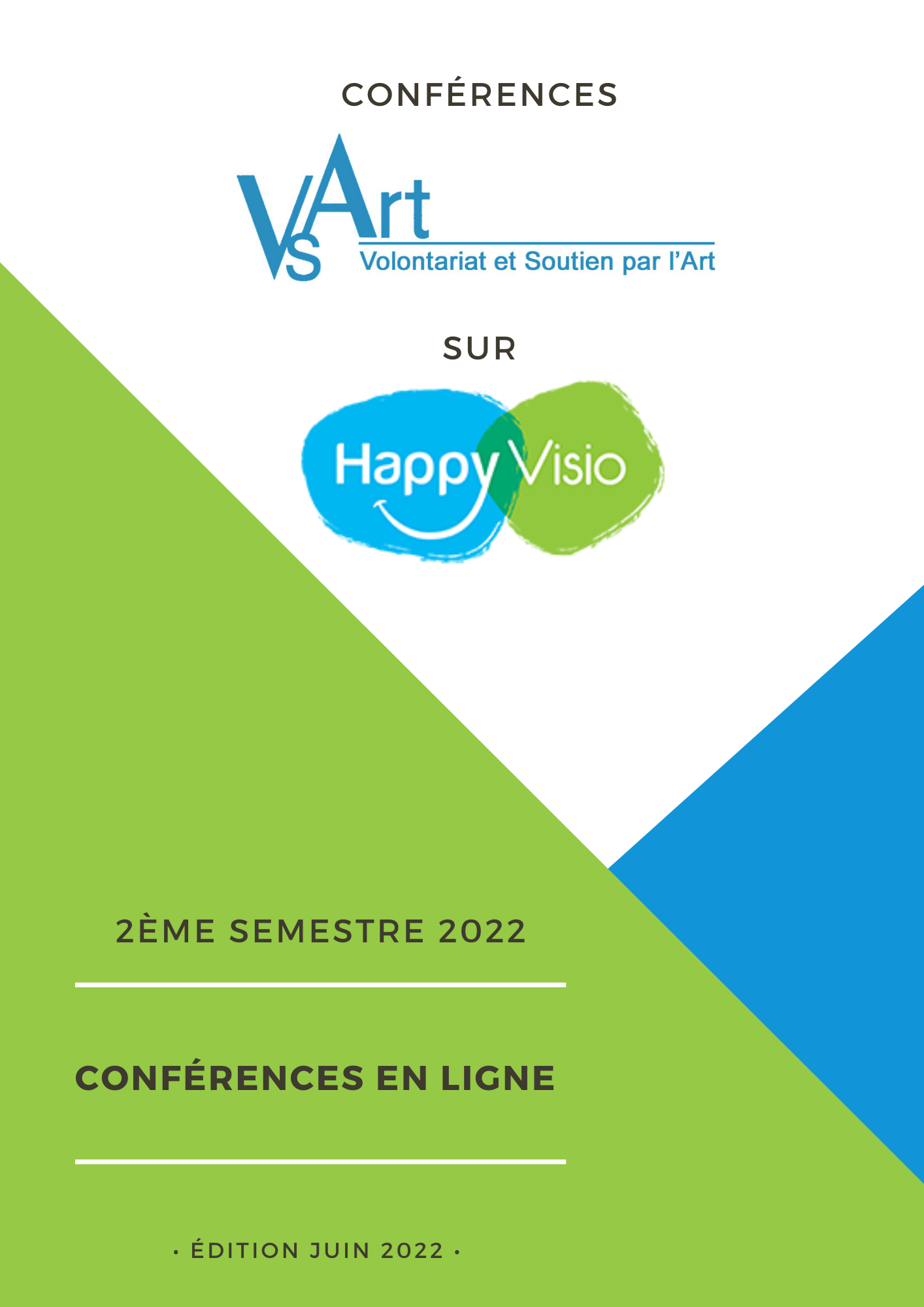 Diffusion conférences VSArt sur plateforme HappyVisio second semestre 2022